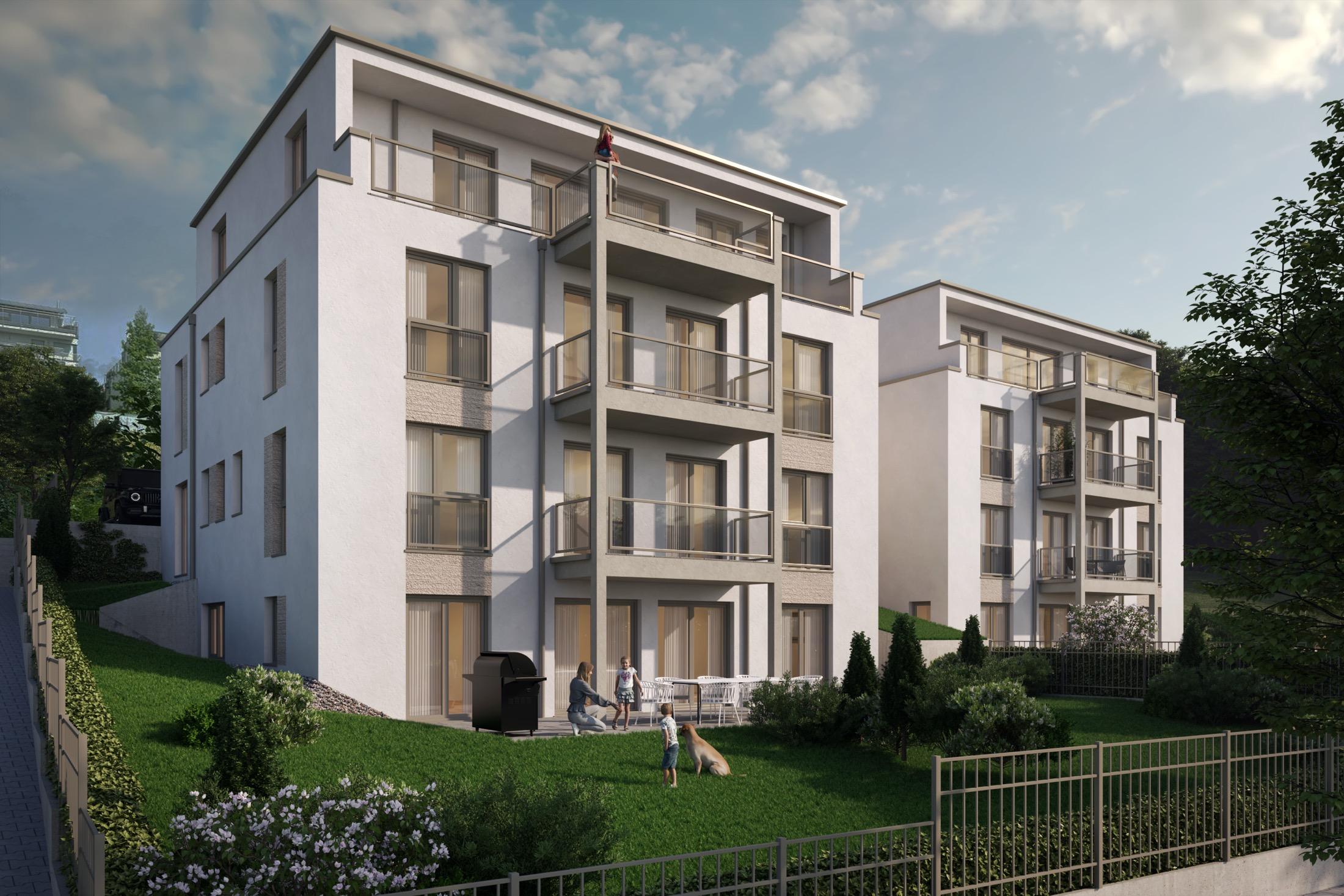 Straßenansicht am Abend